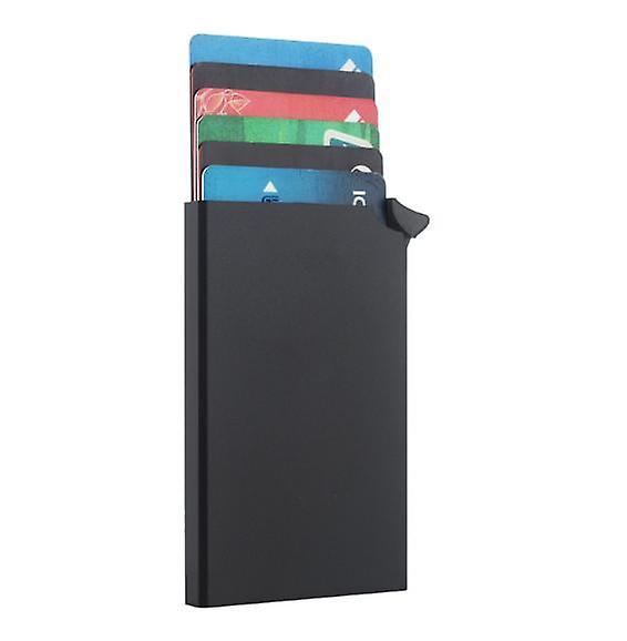 Men's Minimalist Slim Metal RFID Blocking Card Holder Wallet Contactless Card Protector - Image 3