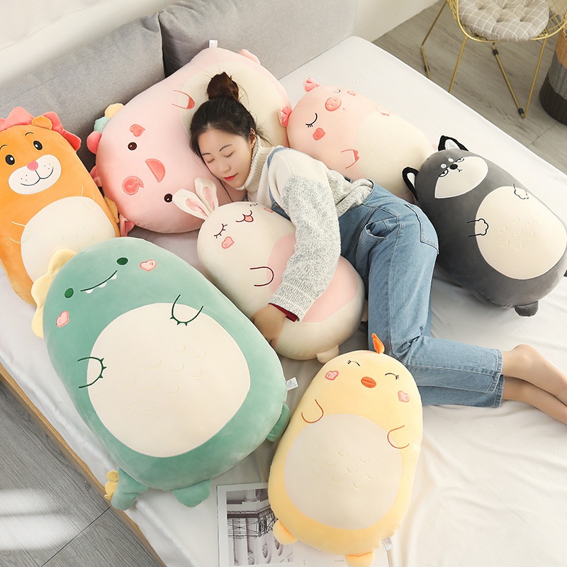 Squishmallow Kawaii Plush Pillow Doll 80cm Dinosaur Unicorn Rabbit Soft Stuffed Animal - Image 4