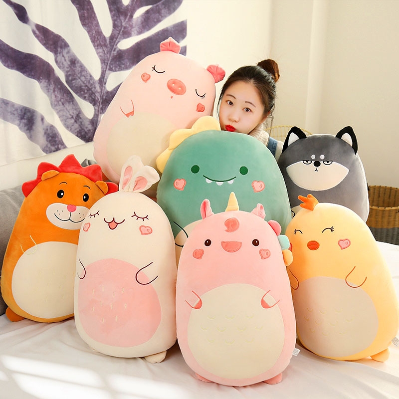 Squishmallow Kawaii Plush Pillow Doll 80cm Dinosaur Unicorn Rabbit Soft Stuffed Animal - Image 5