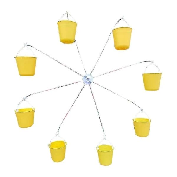 Bird Feeder Carousel Toy With Water Bottle and Food Dish - Image 1