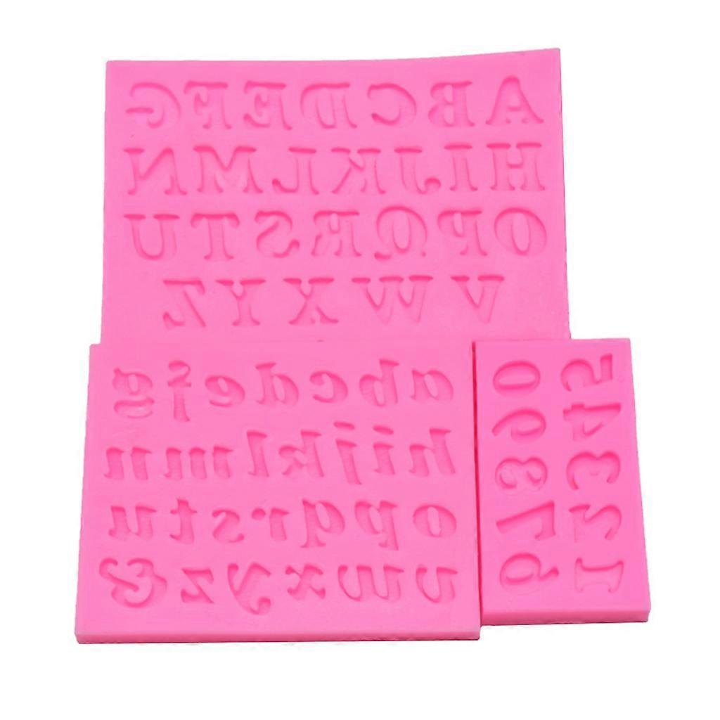 3pcs Letter Number Pendant Resin Mold for Epoxy Resin Jewelry Making Tools - Image 1