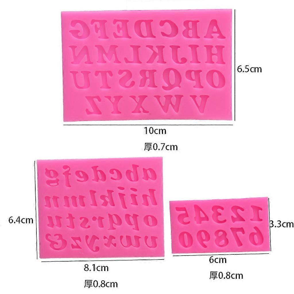 3pcs Letter Number Pendant Resin Mold for Epoxy Resin Jewelry Making Tools - Image 5