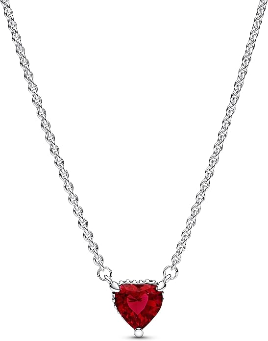 1 Timeless Red Heart Necklace - Image 1