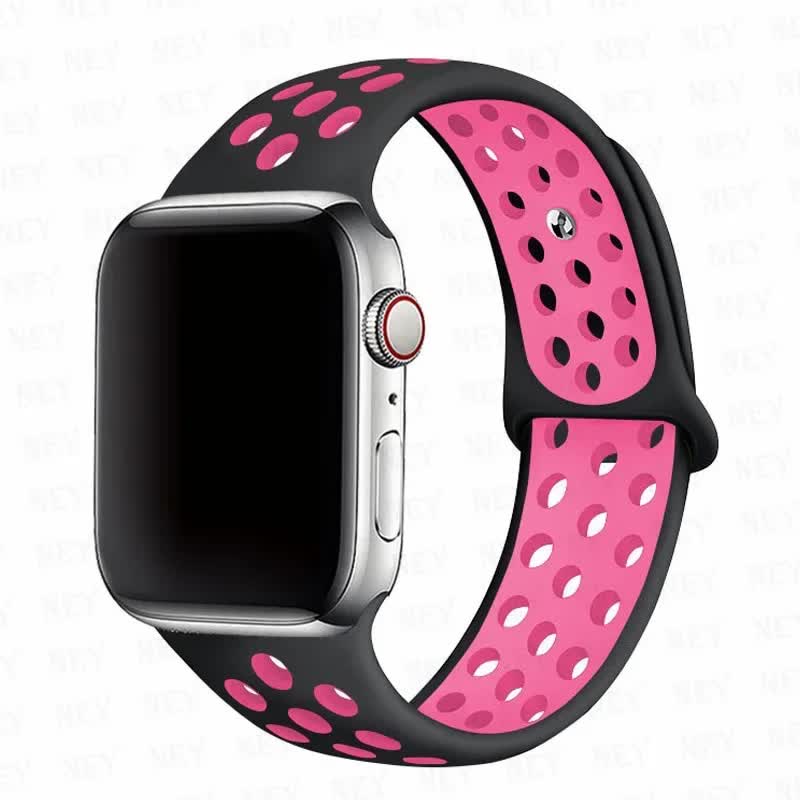 Compatible with Apple Watch Band Ultra 2, Series 9/8/7/6/5/4/3/SE, 45mm 49mm 44mm 40mm 41mm 42mm, Black Pink, 15 Pack - Image 1