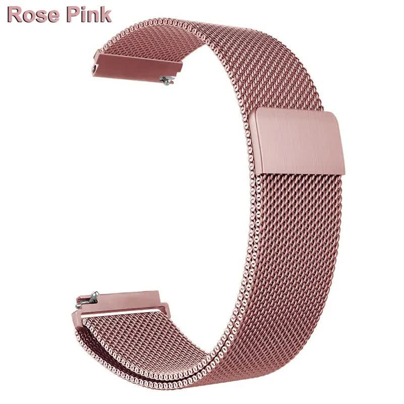 Compatible with Fitbit Versa 2 3 4 Lite Sense Band Wristband Milanese Sense 2 Replacement Magnetic Bracelet Bracelet Fit Bit Watch Strap Rose Pink For Versa 2 - Image 1