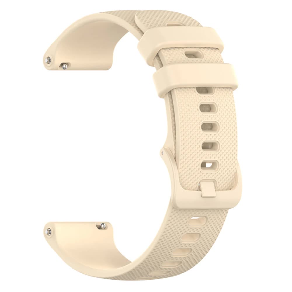 20 22mm Silicone Strap for Garmin Venu 3 Band Forerunner 265 255 245 Music Vivoactive 4 Band for Garmin Venu Sq 2 Plus Bracelet Beige 20mm - Image 1