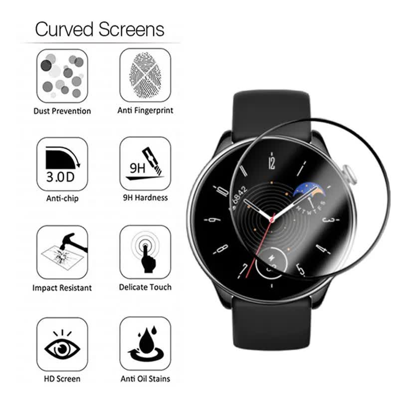 1-2 pcs compatible with Amazfit Gtr Mini Gtr 4 3 2 Pro 2E Smart Watch Full Cover Protection Cure Film Gtr3 Gtr4 Glass for Amazfit GTR 4 1 pc - Image 3