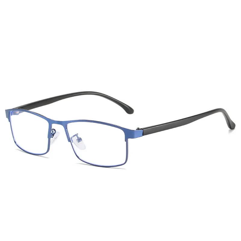 Anti-blue Light Myopia Glasses Ready-made Business Men Women Metal Square Glasses Diopter 0 -0.5 -1.0 -1.5 To -6.0 3 - Image 1