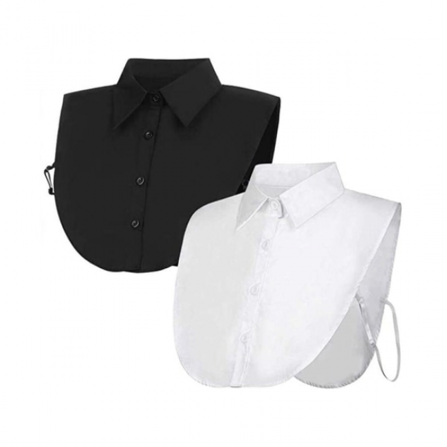 Women's Collar Inserts 2 pcs Removable Collar - Image 1