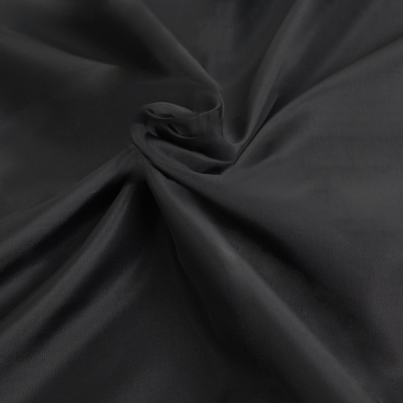 Black Waterproof Mildew Resistant Solid Color Shower Curtain - Image 4