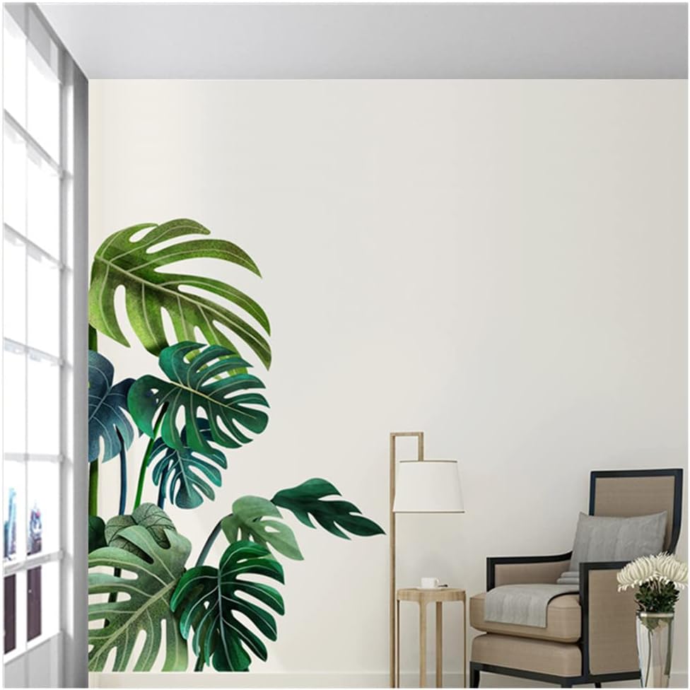 Tropical Green Plant Wall Sticker DIY Decorative Sticker for Home - Image 3