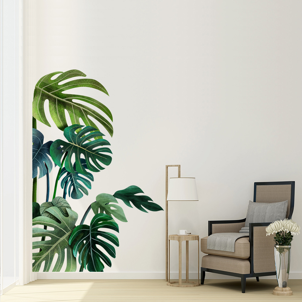Tropical Green Plant Wall Sticker DIY Decorative Sticker for Home - Image 4