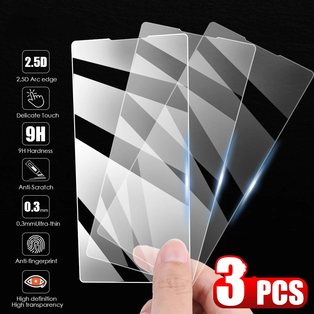 3pcs 0.26mm 2.5D Tempered Glass Screen Protector Compatible with Sony Xperia 1 III - Image 1