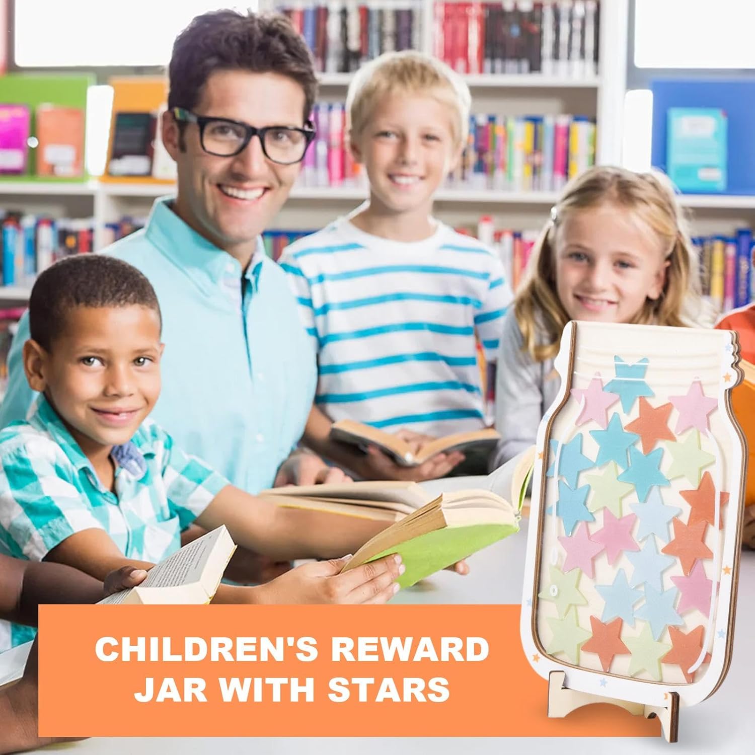 Star Reward Jar and Dinosaur Reward Board with Positive Behavior Chart for Classroom Management - Image 8