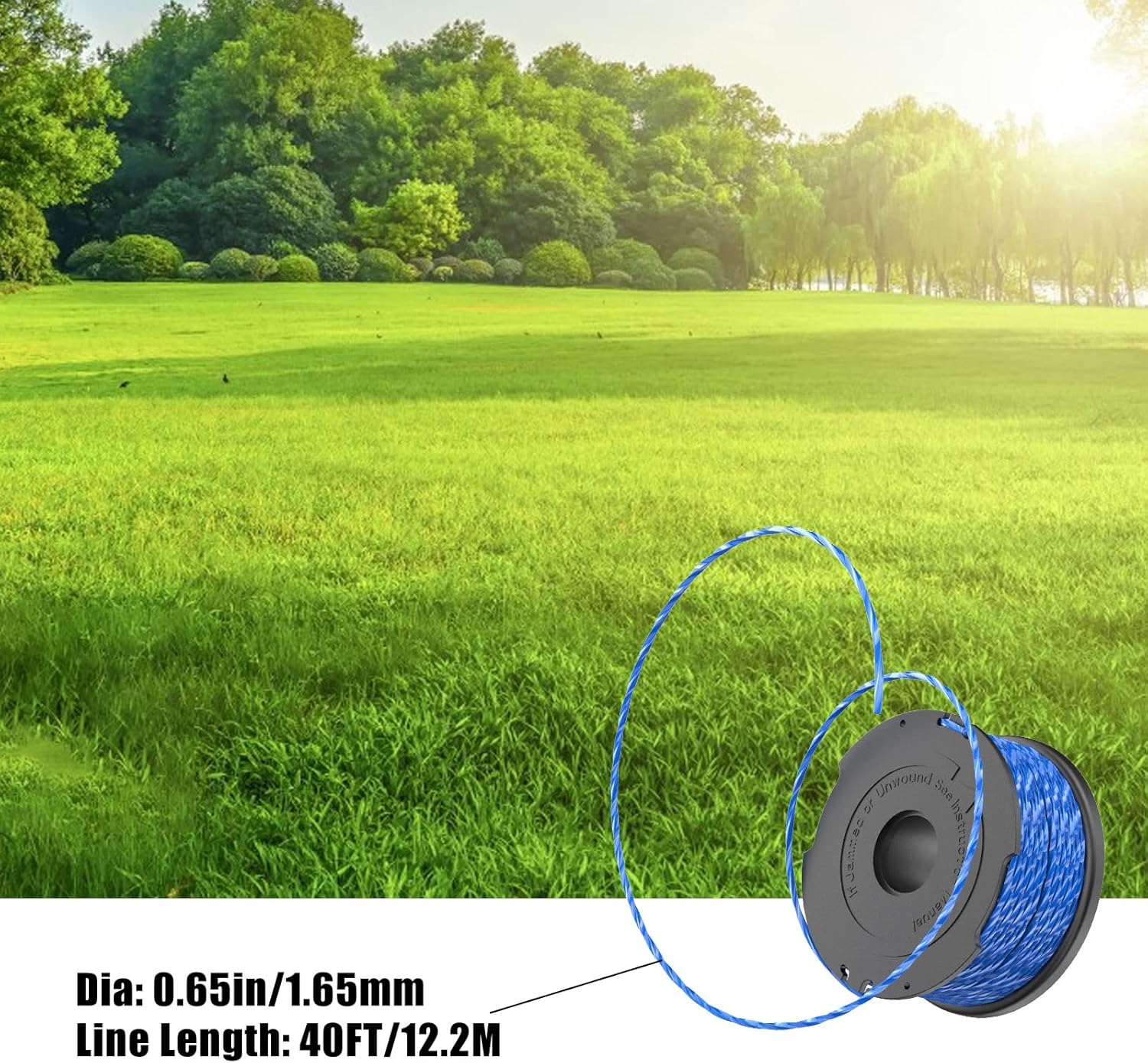 Replacement Spool for Black \u0026 Decker A6441 Trimmer Line 1.65mm Compatible with GL652 GL655 GL650 GL660 GL680 - Image 2