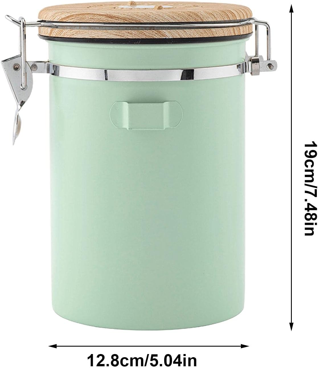 Green Coffee Container with CO2 Valve 1.8L Airtight Storage Jar - Image 6