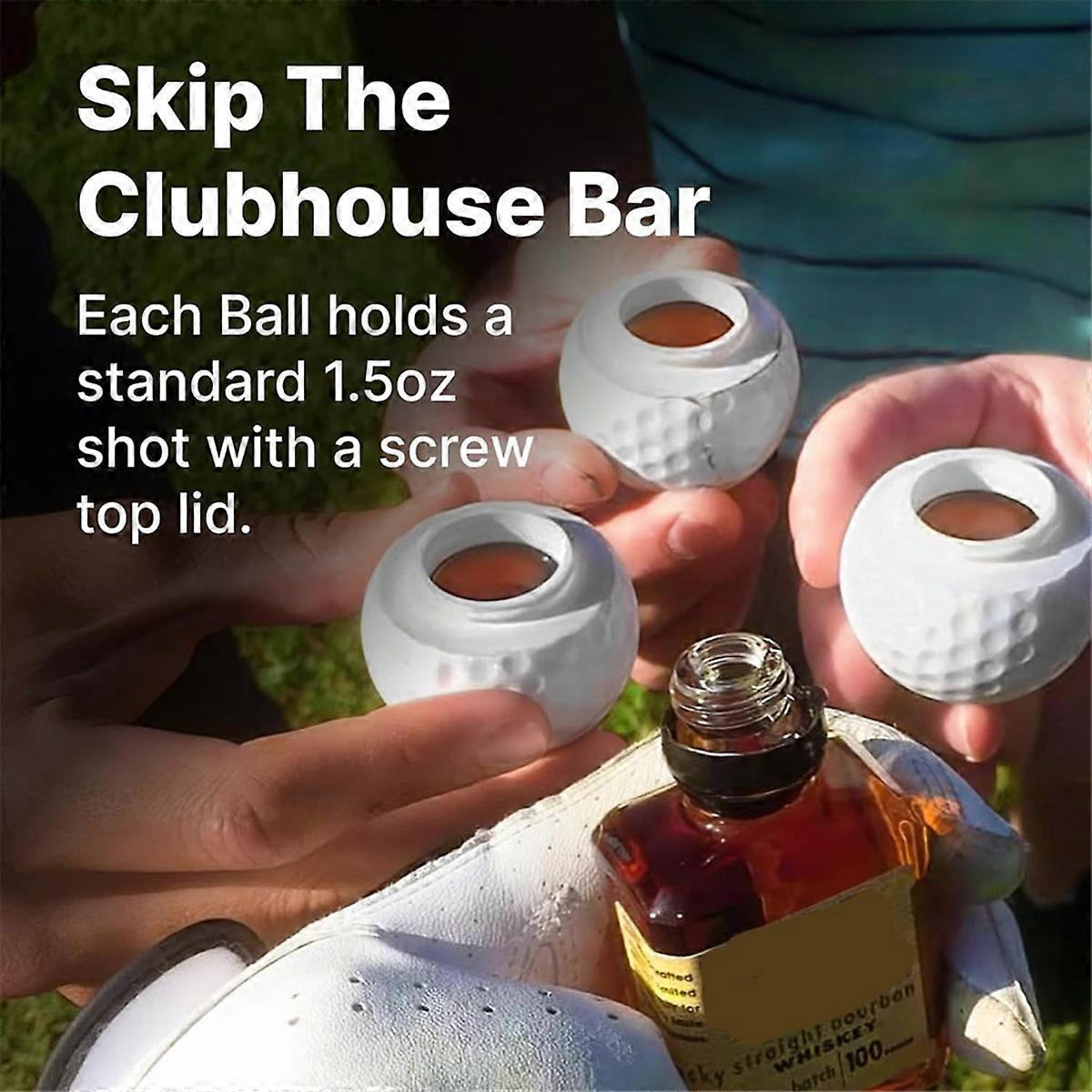 Golf Ball Shot Glasses 3-Pack, Perfect Gift for Golf Enthusiasts - Image 5