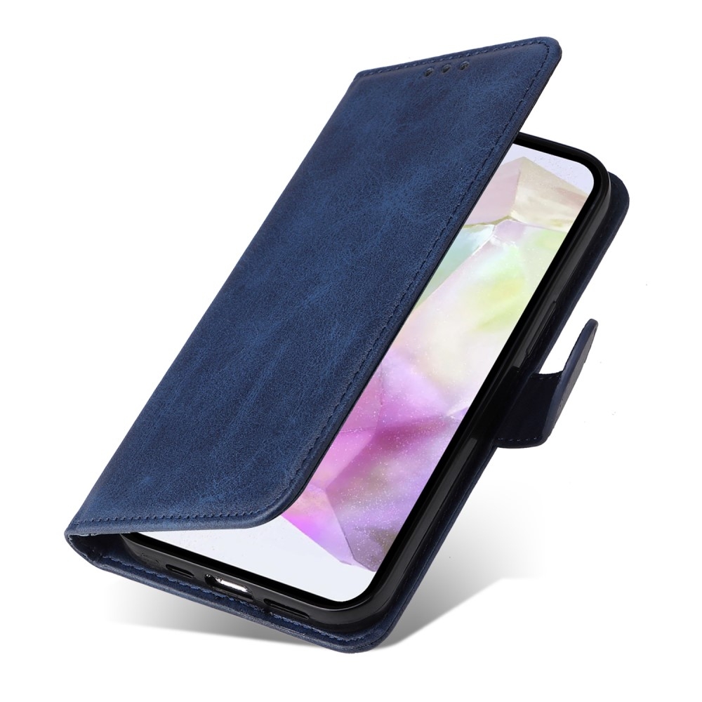 Compatible with Samsung A56 5G PU Leather Wallet Case Blue - Image 6