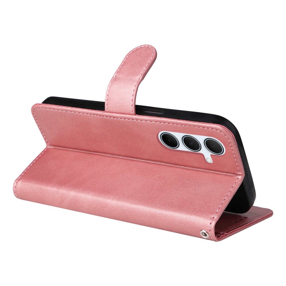Compatible with Samsung A56 5G Compatible PU Leather Wallet Case Pink - Image 5