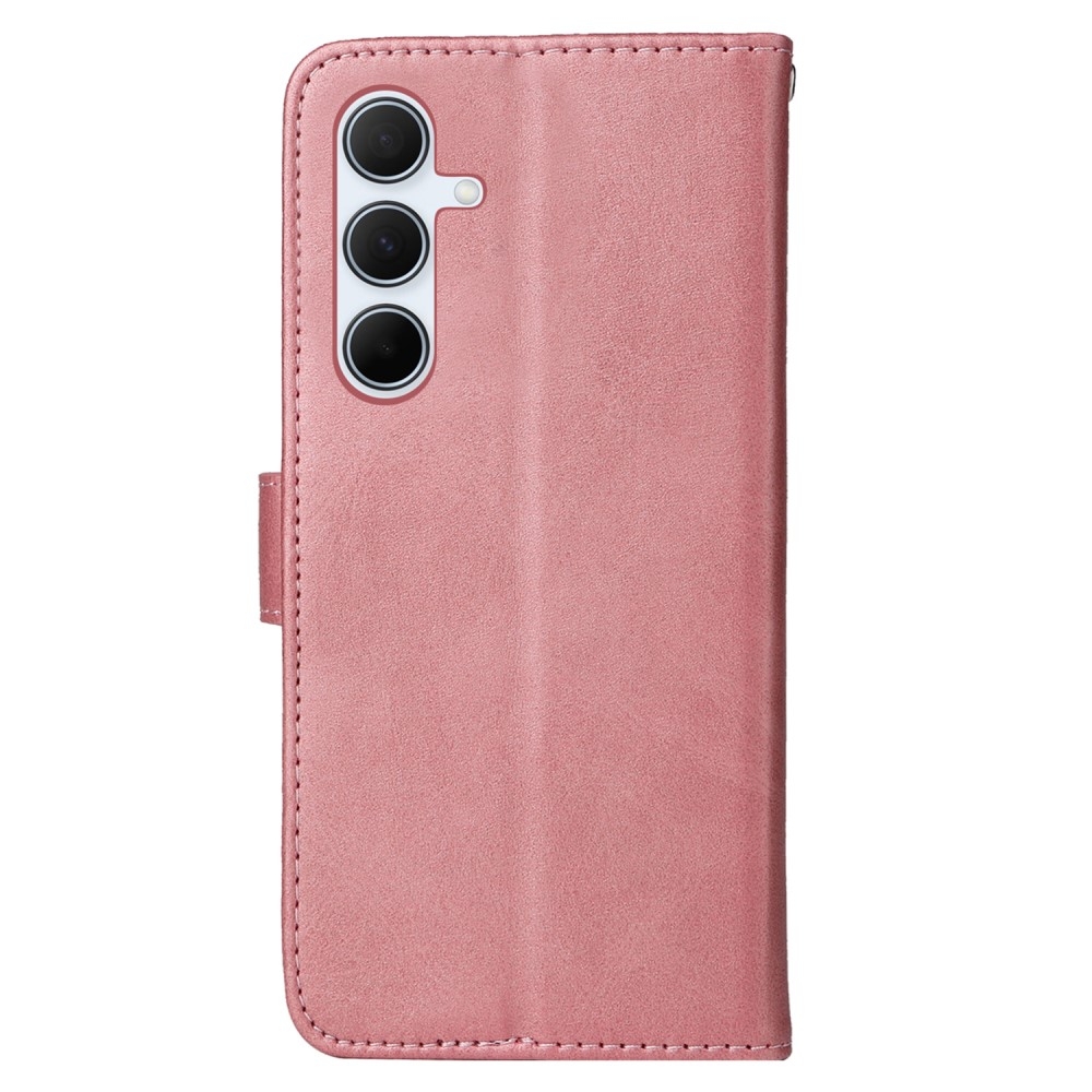 Compatible with Samsung A56 5G Compatible PU Leather Wallet Case Pink - Image 8
