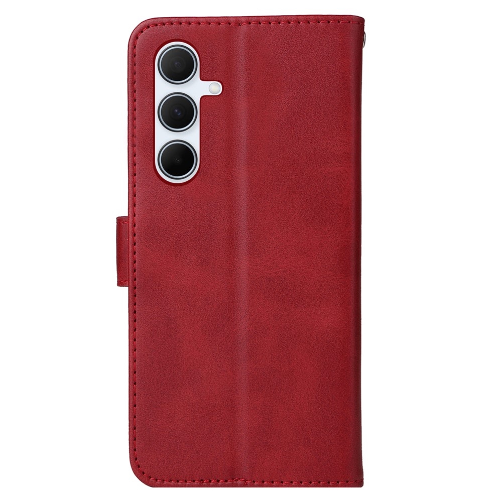 Compatible with Samsung A56 5G Wallet Case Red PU Leather Samsung - Image 8