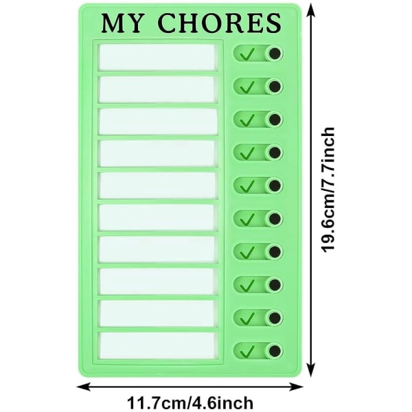 3 pcs checklist board - daily schedule to do list board memo - plastic chores chart with slider portable to do list for - Image 2