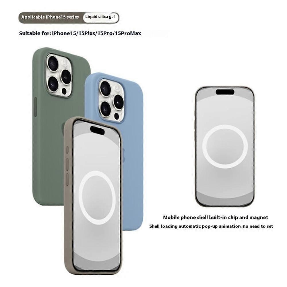 Compatible with Apple iPhone 15 Pro MagSafe Case Black - Image 3