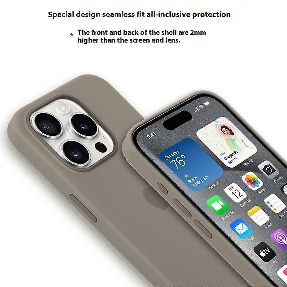 iPhone 15 Pro Case Liquid Silicone with MagSafe Compatible with iPhone Induction Popover Perfect Mint Green MGF - Image 2