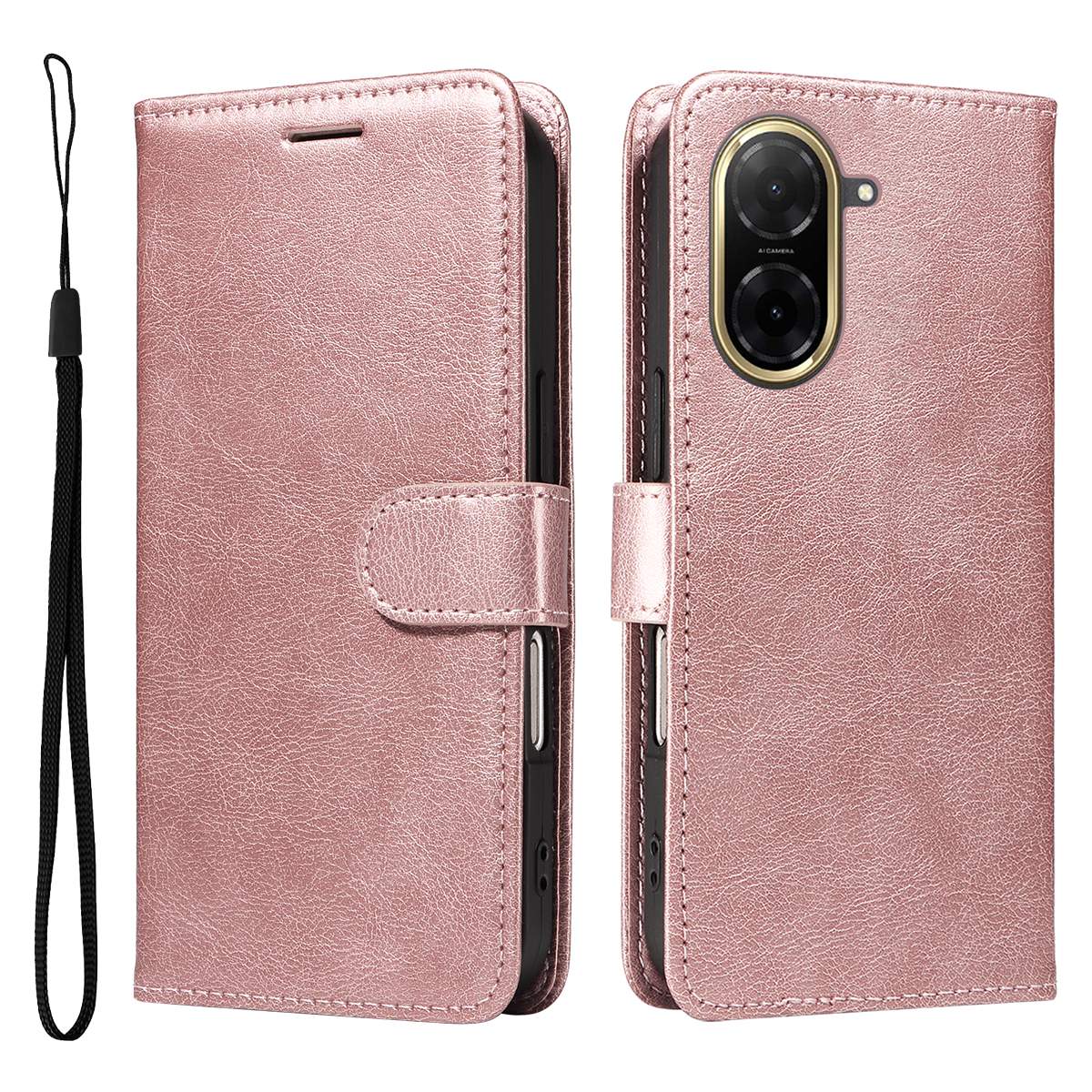 Xiaomi Redmi A5 4G PU Leather Wallet Case Compatible with SKALO MGF Pink Gold - Image 5