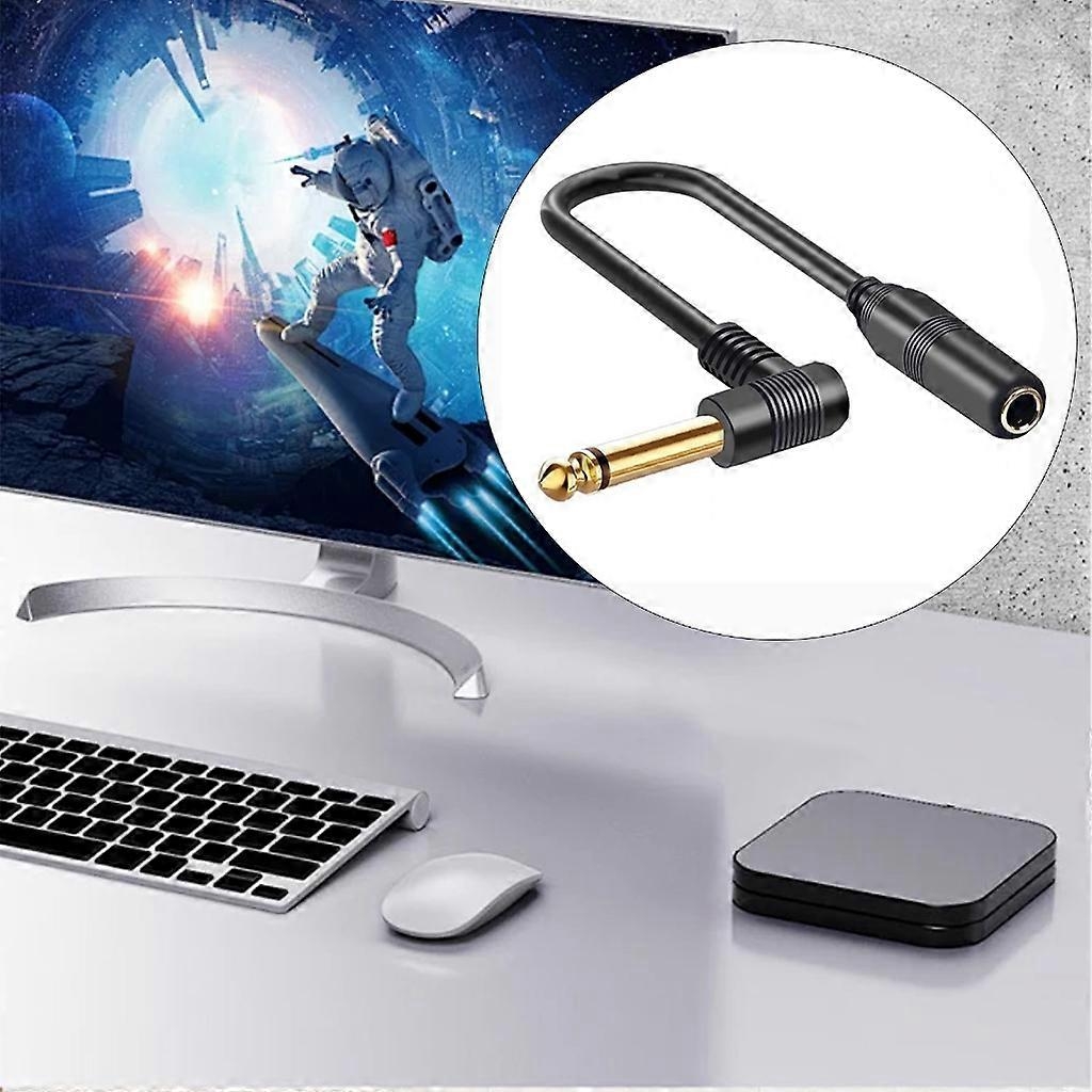6.35mm Male to Female Stereo Cable for Guitar Amplifier Compatible with TRS 1/4 Inch 2m - Image 2