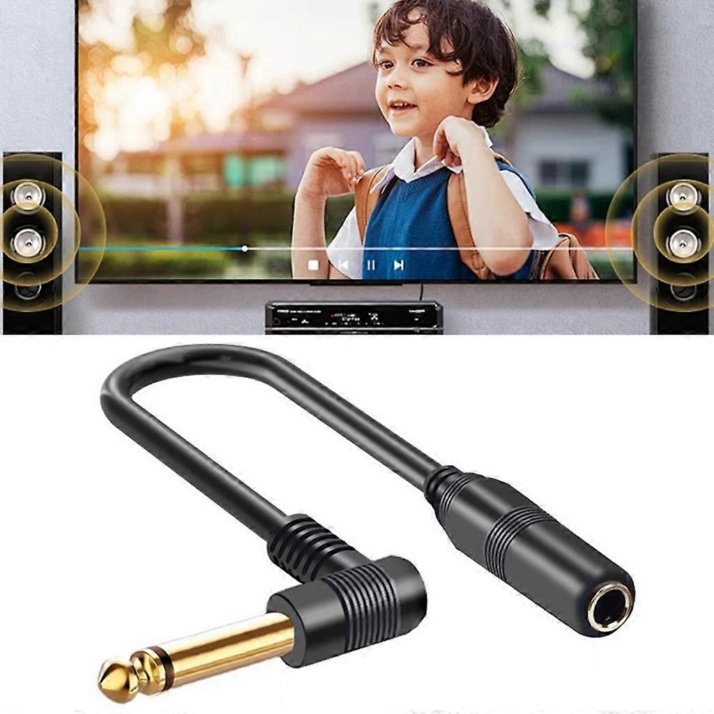 6.35mm Male to Female Stereo Cable for Guitar Amplifier Compatible with TRS 1/4 Inch 2m - Image 3