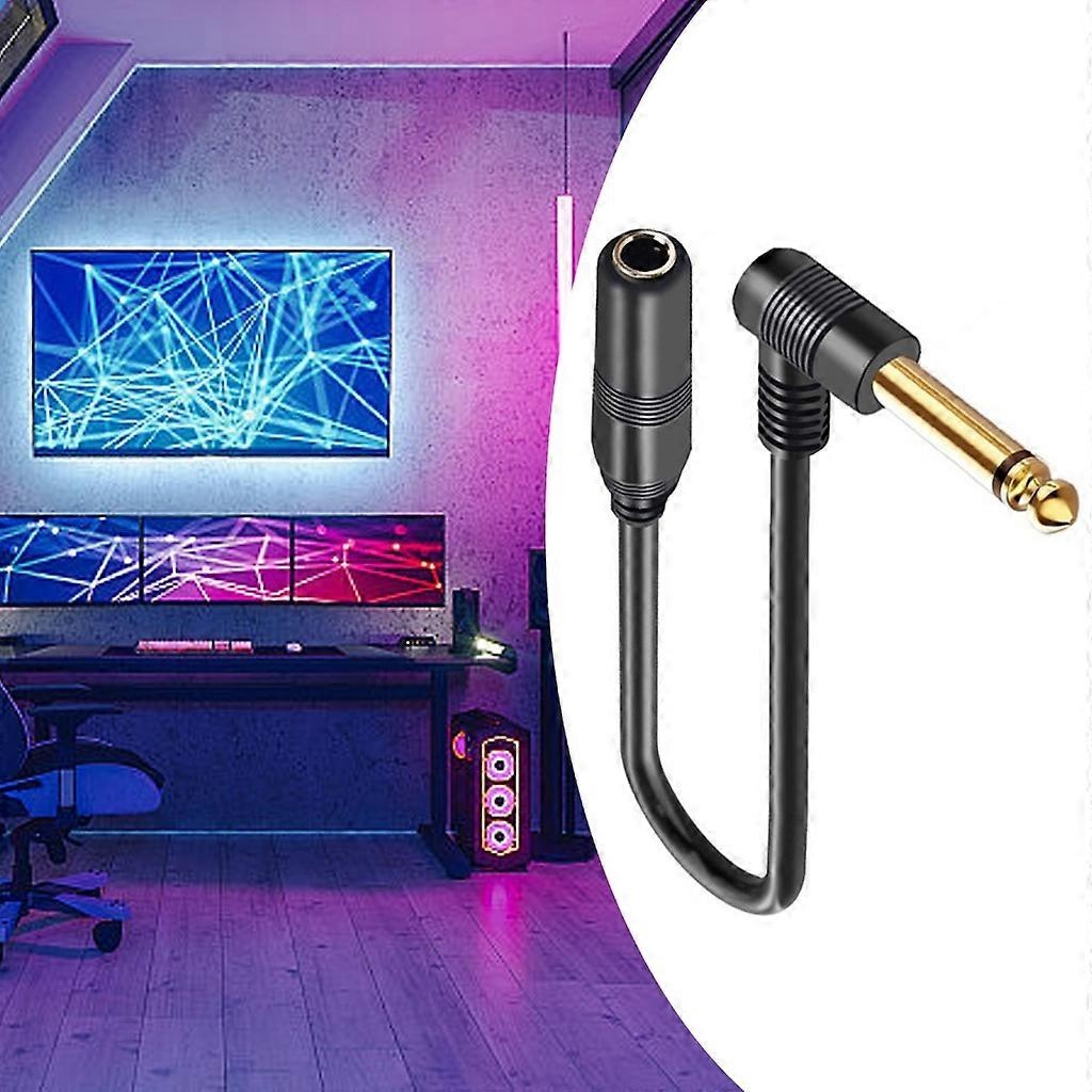 6.35mm Male to Female Stereo Cable for Guitar Amplifier Compatible with TRS 1/4 Inch 2m - Image 4