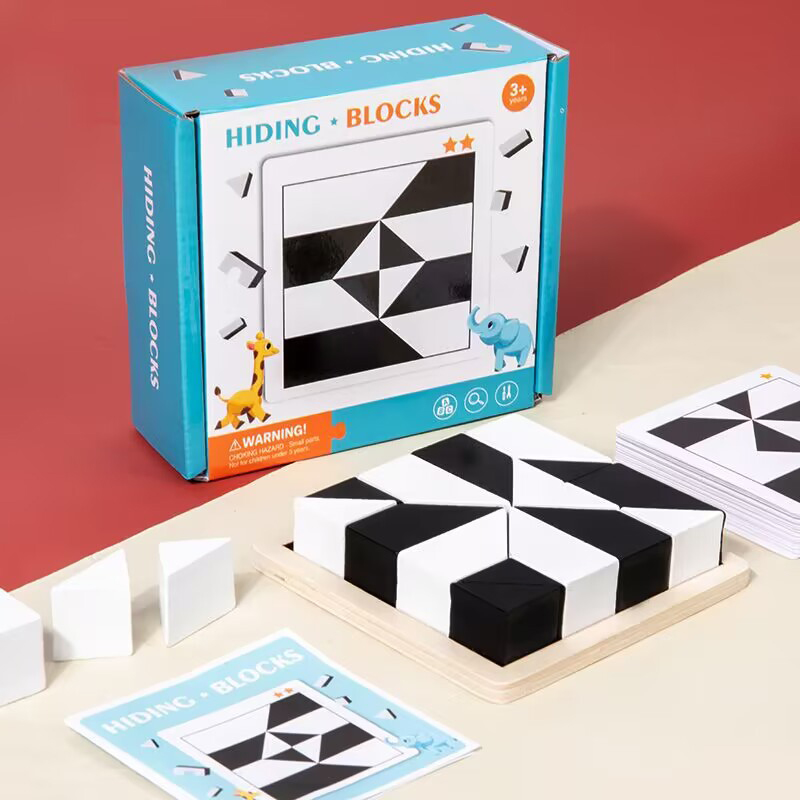 Hidden Block Puzzle Puzzle Toys Wooden Puzzle C - Image 8