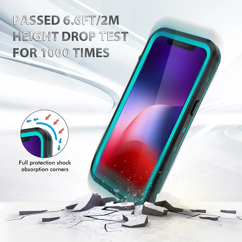 IP68 Waterproof Case for iPhone 15 14 13 12 11 Pro Max XS Max XR 7 8 RedPepper Transparent Protection Diving Underwater Swimming Outdoor Sports Black Black i-Phone 15 Pro - Image 4