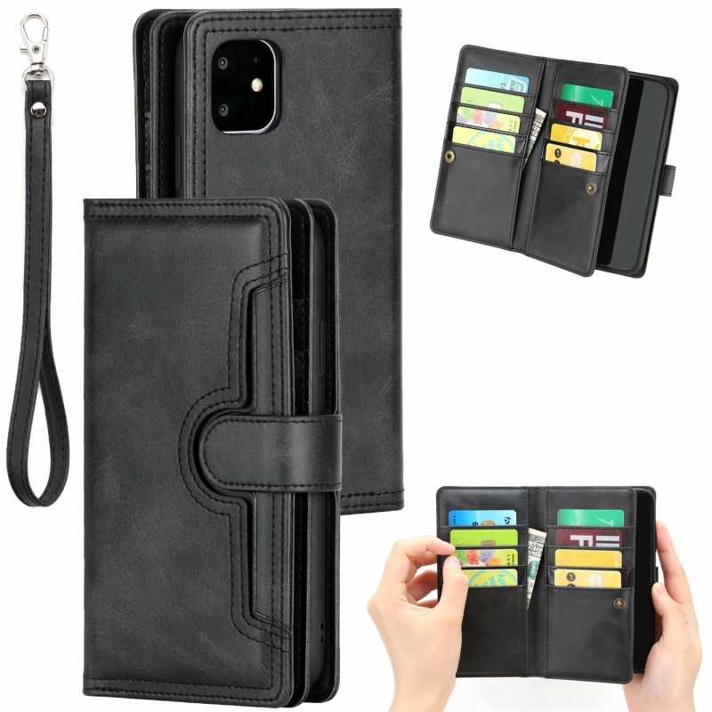 Compatible with iPhone 11 Wallet Case 10 Grid V3 Rose Gold 150 - Image 1