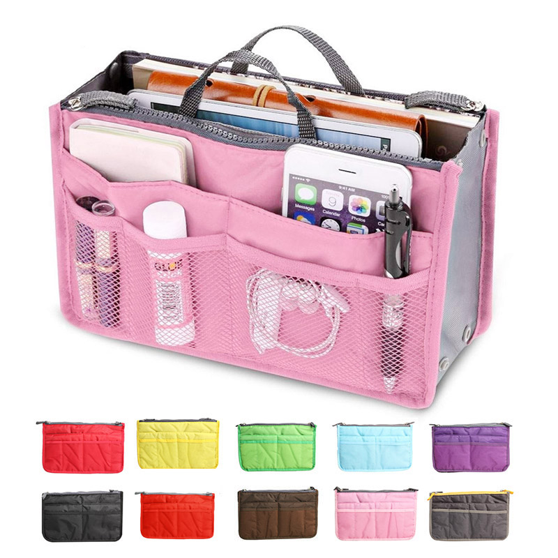 Bag in bag insert toiletry bag red 1 - Image 1