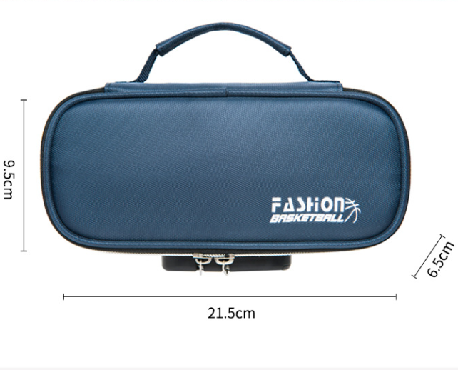 Large Capacity Pencil Case with 4 Compartments Canvas Pen Pouches Multilayer Pen Organizers Bag Oxford Fabric Pencil(black) - Image 6