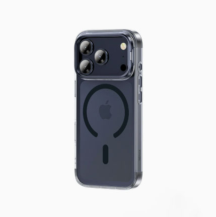 Phone case for iPhone 17 Pro Max with stand and camera control cover, MagSafe compatible, shockproof magnetic case, scratch resistant (black). - Image 1