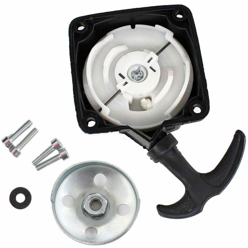 Ersandy Recoil Starter And Starter Plate For Brush Cutter Auger Pump 2-Stroke 30Cc To 50Cc Center Distance 67Mm - Image 1