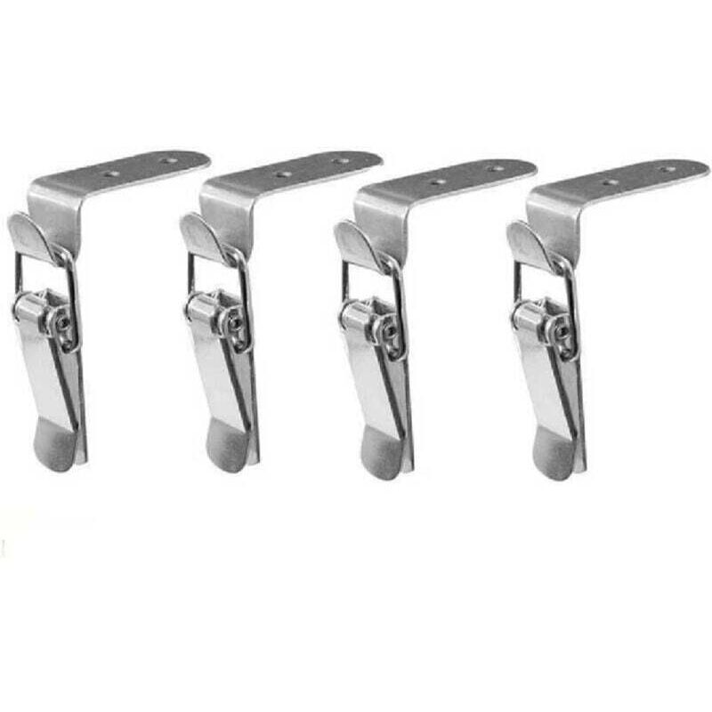 Ersandy 4 pcs Toggle Latch,Lever Latch Spring Loaded Stainless Steel Toggle Latch For Toolbox,Lock Lever,Drawer - Image 1
