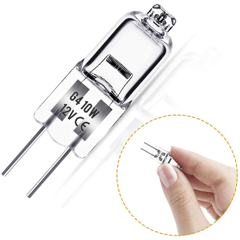 G4 Halogen Bulb, G4 12V 10W Bulb, Warm White 3000K, 150Lm, Dimmable, G4 Halogen Lamp, Clear Capsule Lamp, Pack Of 10 - Image 3