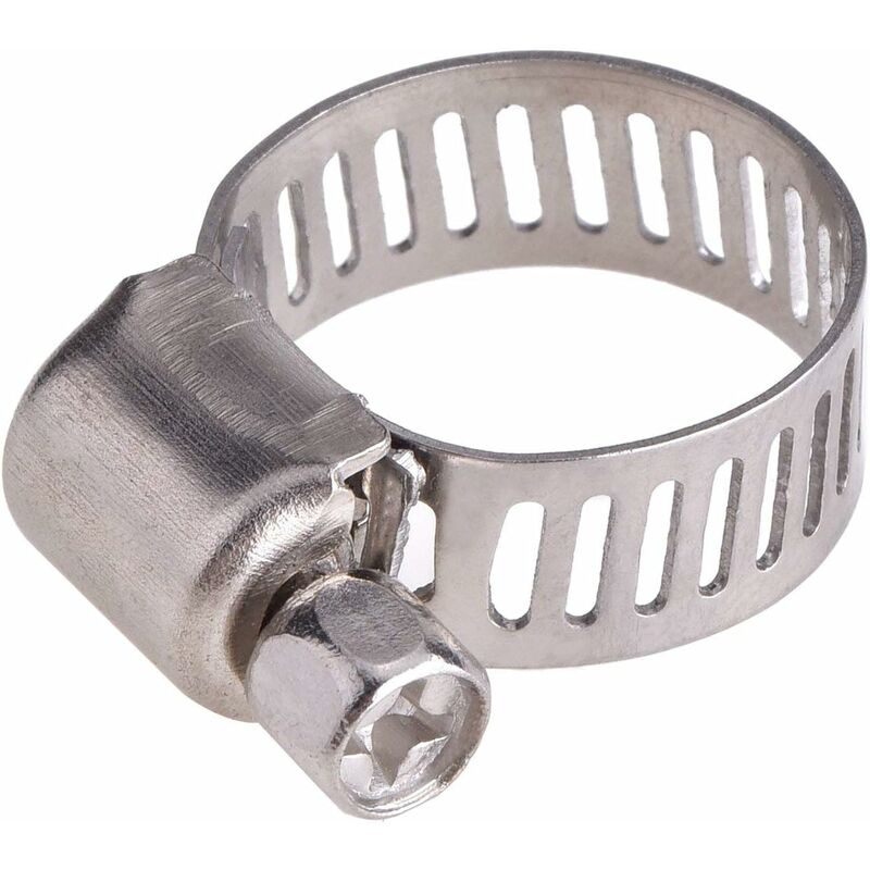 12 pcs Adjustable Stainless Steel Hose Clamp Pipe Clips Fastener (9-16Mm) - Image 2
