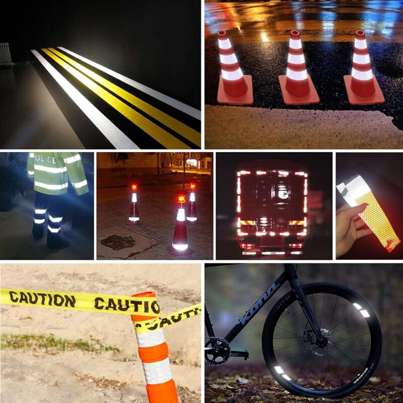 3 ROll Reflective Tape 3M X 50Mm Reflective Stickers Tape Bicycle Spoke Reflector For Vehicles Cars Trailers Bikes - Image 4