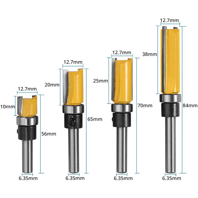 4 pcs 1/4