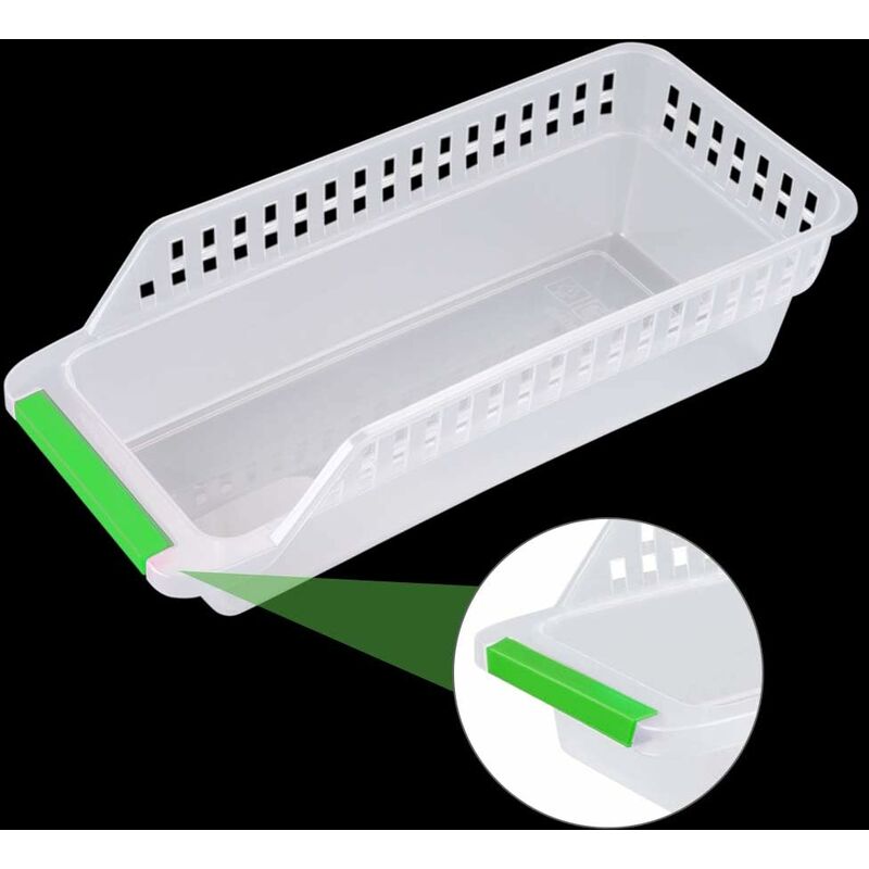 Fridge Organizer, Refrigerator Organizer, Stackable Fridge Basket, Plastic Storage Basket For Home Kitchen Collection - Image 4