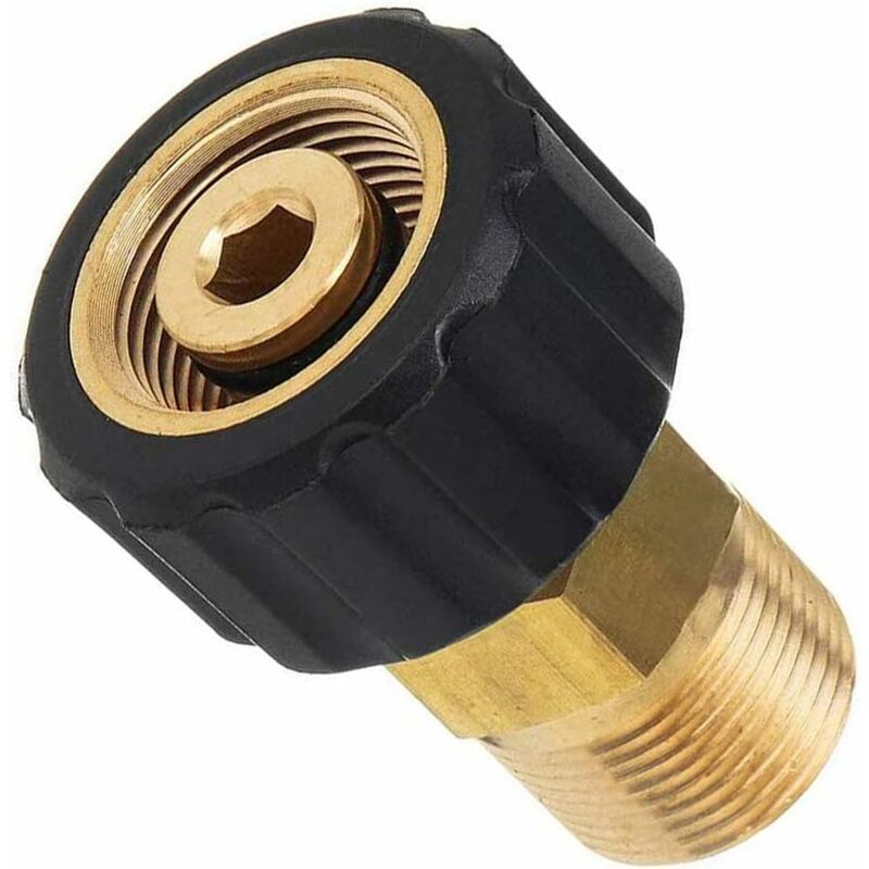 Pressure Washer Connector, M22 X 15Mm Female Thread To M22 X 14Mm Male Thread Quick Connect Pressure Washer Adapter - Image 1