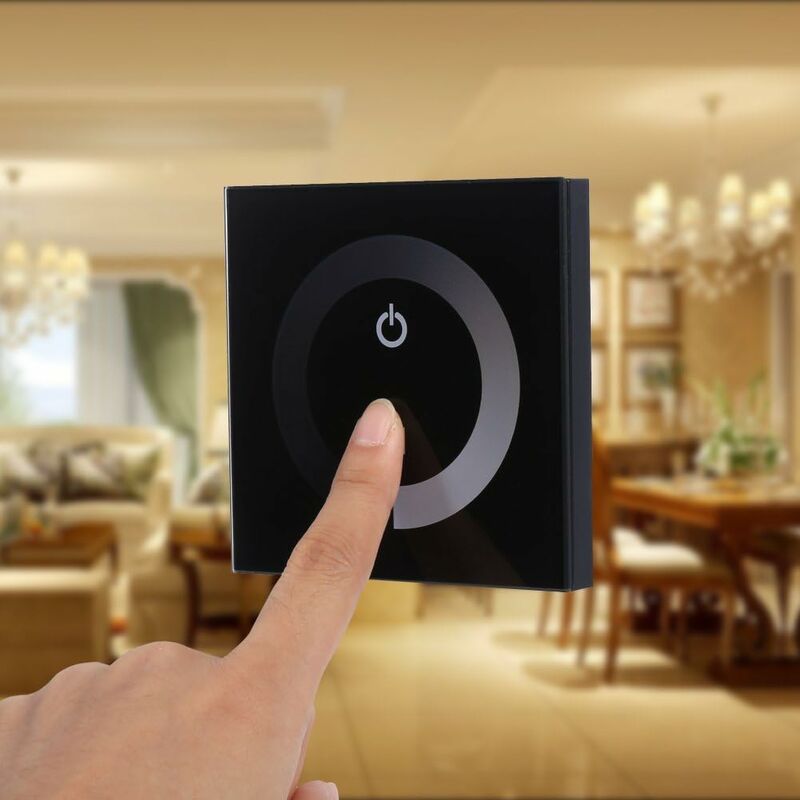 LED Dimmer Switch,Fydun Dimmable LED Touch Panel Single Color Dimmer Wall Switch Controller Touch Panel LED Light Bar - Image 3