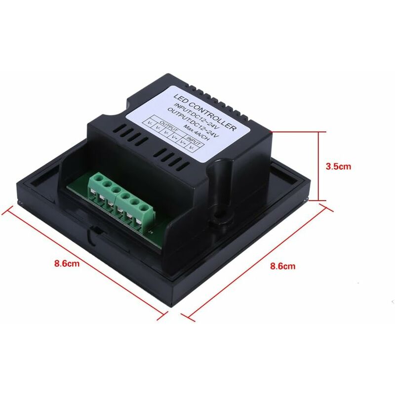 LED Dimmer Switch,Fydun Dimmable LED Touch Panel Single Color Dimmer Wall Switch Controller Touch Panel LED Light Bar - Image 4
