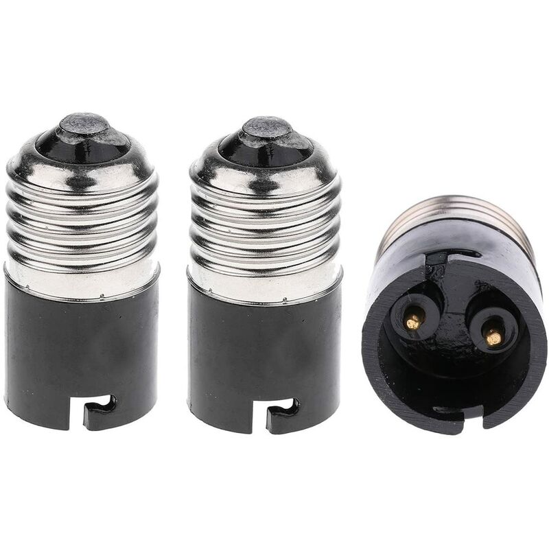 E27 To B22 Bulb Adapter Converter, Fineled E27 Edison To B22 Bayonet Bulb Base Converter (3 Pack) - Image 1