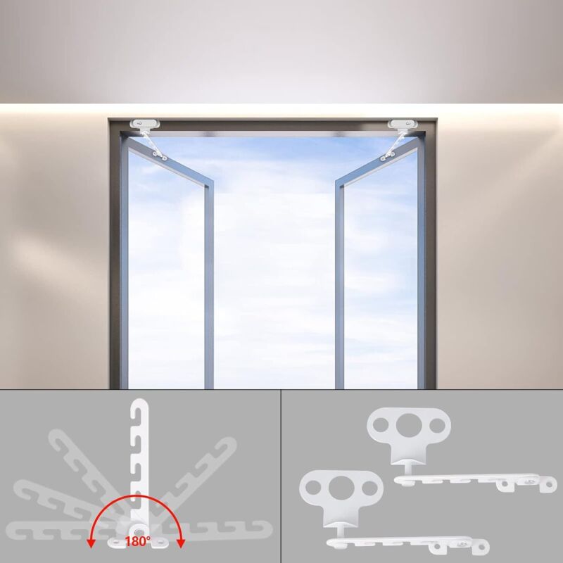 Ersandy Casement Window Restrictor 2 pcs Window Restrictor, Comes With 4 Screws, Window Lock Proof Window Lock To - Image 2